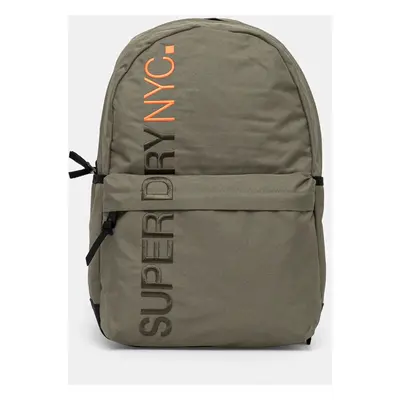 Batoh Superdry dámský, zelená barva, velký, s aplikací, W9110371A-VCH