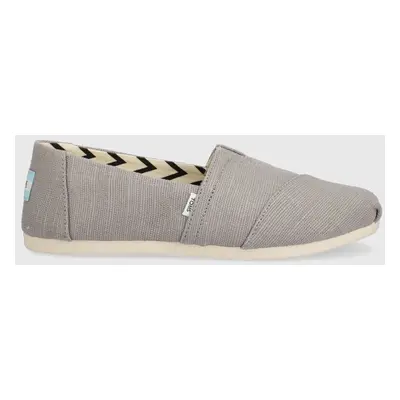 Espadrilky Toms Alpargata šedá barva