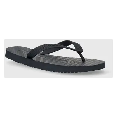 Žabky Tommy Jeans TJM BEACH FLIP FLOP pánské, tmavomodrá barva, EM0EM01392