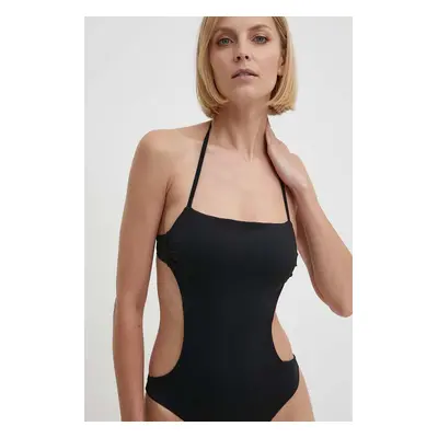 Jednodílné plavky Max Mara Beachwear černá barva, mírně vyztužený košík, 2416831089600