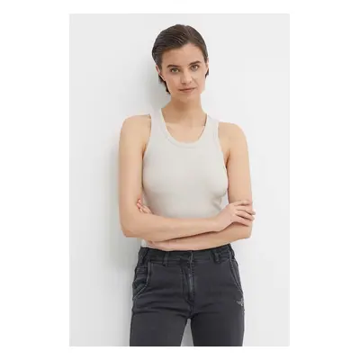 Top Calvin Klein dámský, béžová barva, K20K206554