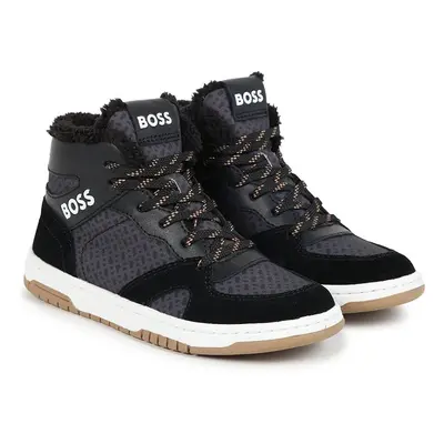 Dětské sneakers boty BOSS černá barva, J51311