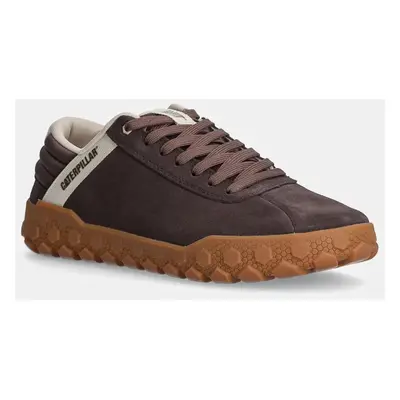 Kožené sneakers boty Caterpillar HEX + hnědá barva, P111628