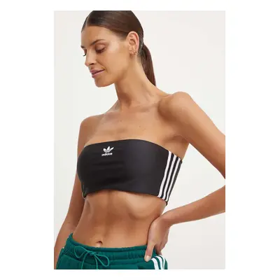 Top adidas Originals dámský, černá barva, cold shoulder, IX7823