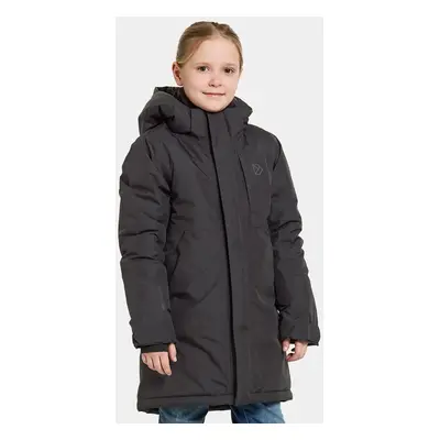 Dětská bunda Didriksons PORFYR KIDS PARKA černá barva, 505389