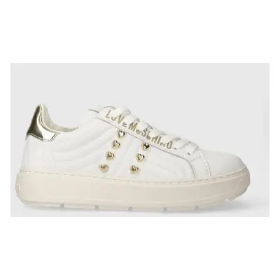 Sneakers boty Love Moschino bílá barva, JA15214G1IIE210A