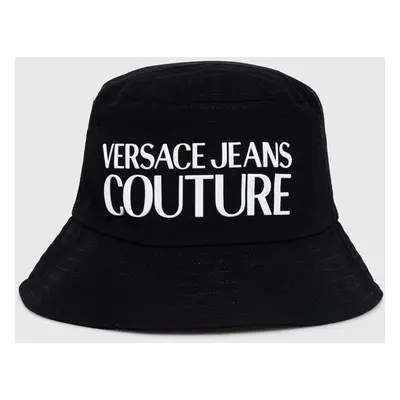 Bavlněná čepice Versace Jeans Couture černá barva, 76HAZK04 ZG268