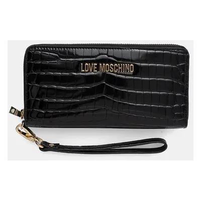 Peněženka Love Moschino černá barva, JC5723PP0L