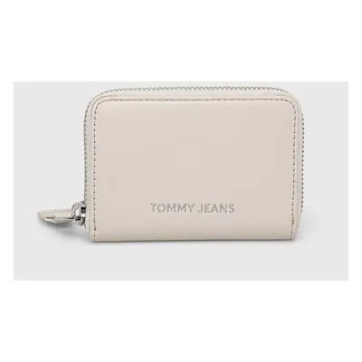 Peněženka Tommy Jeans béžová barva, AW0AW15833