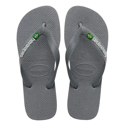 Žabky Havaianas BRASIL LOGO šedá barva, 4110850.5002