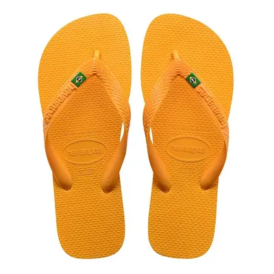 Žabky Havaianas BRASIL žlutá barva, 4000032.1740