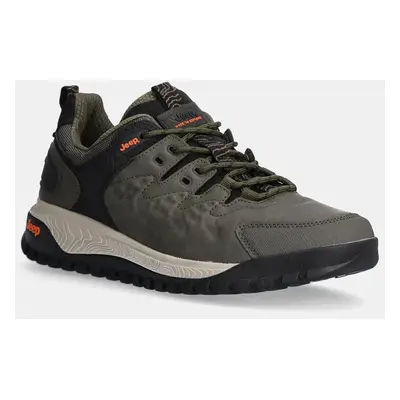 Sneakers boty Jeep CANYON TRAIL LOW zelená barva, JM42152A