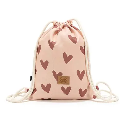 Dětský batoh La Millou HEARTBEAT PINK růžová barva, velký, vzorovaný