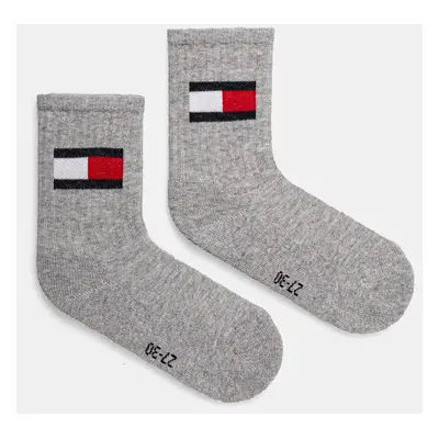 Ponožky Tommy Hilfiger 2-pack šedá barva, 701229940