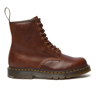 Kožené workery Dr. Martens 1460 SR hnědá barva, na plochém podpatku, DM32010205