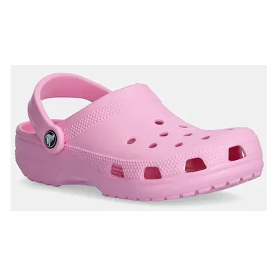 Pantofle Crocs Classic dámské, růžová barva, 10001