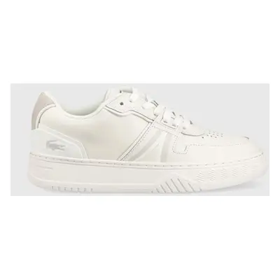 Kožené sneakers boty Lacoste L001 bílá barva