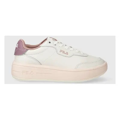 Kožené sneakers boty Fila PREMIUM růžová barva, FFW0337