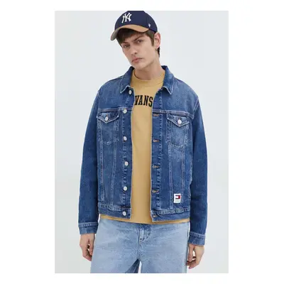 Džínová bunda Tommy Jeans pánská, přechodná, DM0DM18242