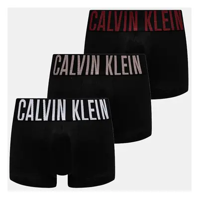 Boxerky Calvin Klein Underwear 3-pack pánské, černá barva, 000NB3611A