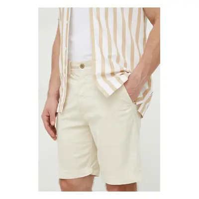 Kraťasy Pepe Jeans REGULAR CHINO SHORT pánské, béžová barva, PM801092