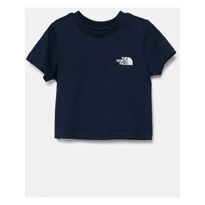 Dětské bavlněné tričko The North Face REDBOX S/S TEE tmavomodrá barva, NF0A89H58K21