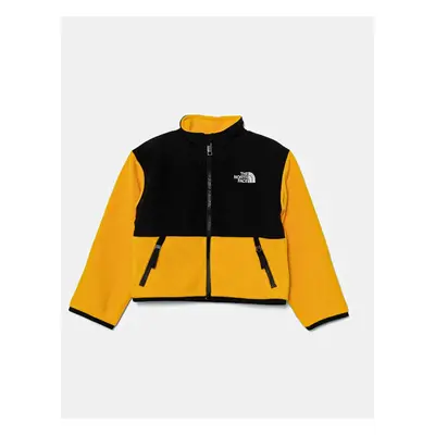 Dětská fleecová mikina The North Face DENALI JACKET žlutá barva, s aplikací, NF0A88VS56P1