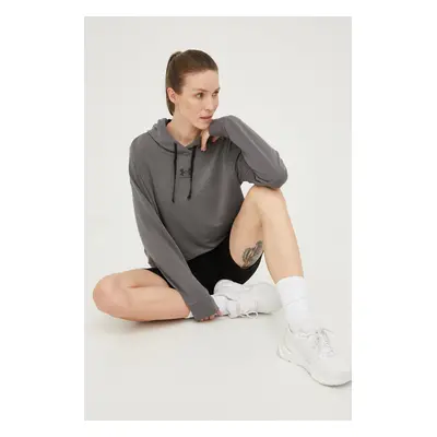 Mikina Under Armour 1369855 dámská, šedá barva, s potiskem