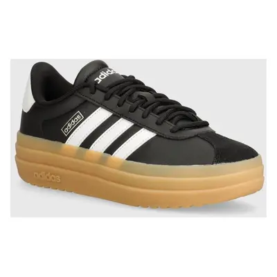 Kožené sneakers boty adidas Vl Court Bold černá barva, IH3081