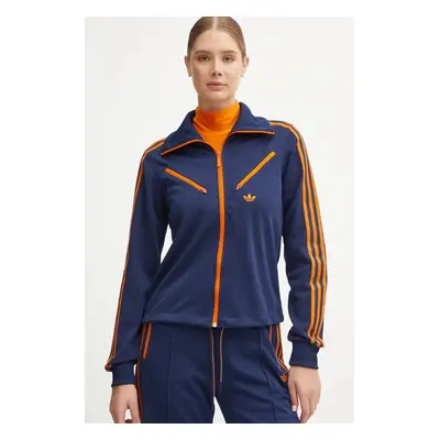 Mikina adidas Originals Montreal Tracktop dámská, tmavomodrá barva, s aplikací, JL9630