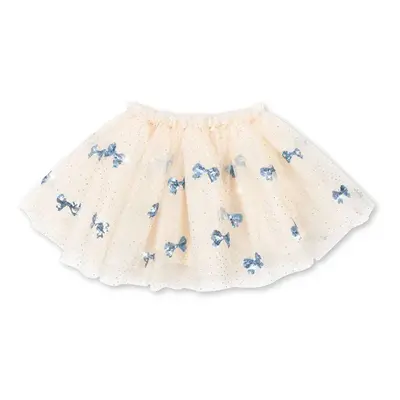 Dětská sukně Konges Sløjd YVONNE SKIRT béžová barva, mini, áčková, KS101759