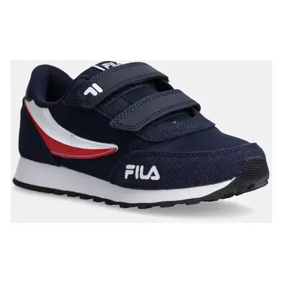 Dětské sneakers boty Fila ORBIT REVOLUTION velcro tmavomodrá barva, FFK0225