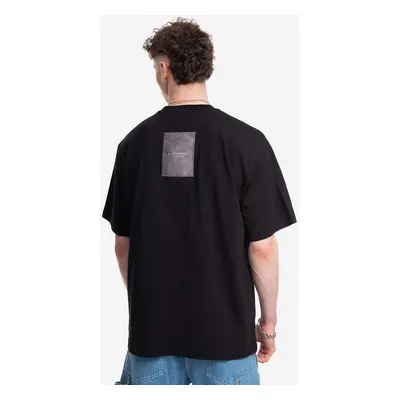 Bavlněné tričko A-COLD-WALL* Utilty T-shirt ACWMTS117 BLACK černá barva