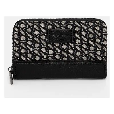 Peněženka Pepe Jeans JACQUARD WALLET černá barva, PL070261