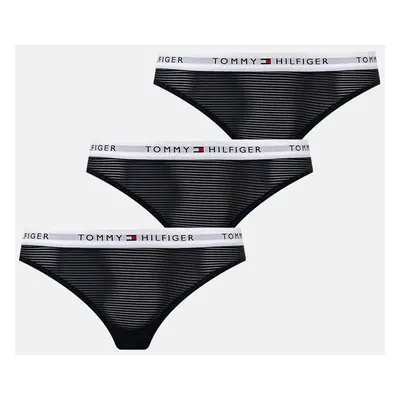 Tanga Tommy Hilfiger 3-pack tmavomodrá barva, UW0UW05532