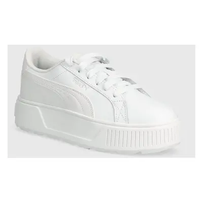 Kožené sneakers boty Puma Karmen L bílá barva, 384615