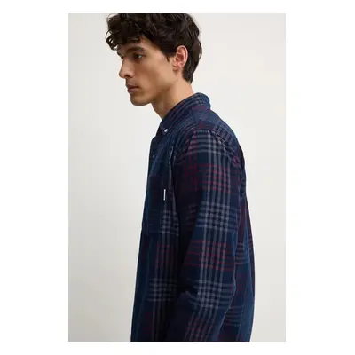 Bavlněná košile Pepe Jeans MARCUS tmavomodrá barva, regular, s límečkem button-down, PM308726