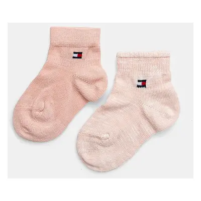 Dětské ponožky Tommy Hilfiger 2-pack růžová barva, 701229880