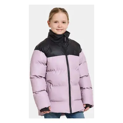 Dětská bunda Didriksons MEGA KIDS JKT fialová barva, 505364