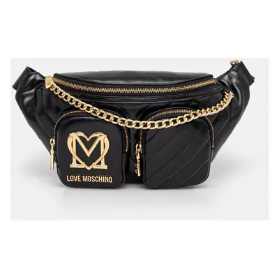 Ledvinka Love Moschino černá barva, JC4323PP0L