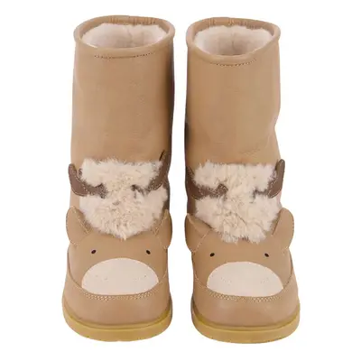 Dětské kožené zimní boty Donsje Wadudu Exclusive Boots Reindeer hnědá barva, 2022119