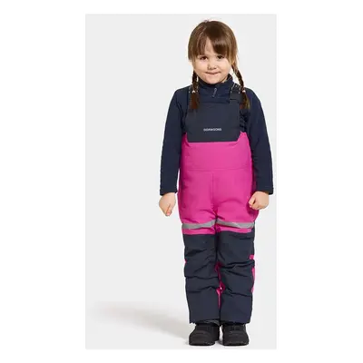 Dětské lyžařské kalhoty Didriksons BJÄRVEN K BIB PANT růžová barva, 505430