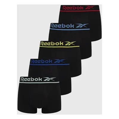 Boxerky Reebok ( 5-pak) pánské, černá barva