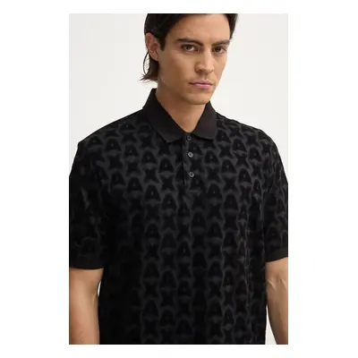 Polo tričko Armani Exchange černá barva, XM000081 AF10361