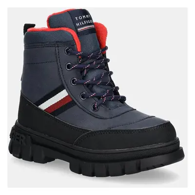 Dětské zimní boty Tommy Hilfiger tmavomodrá barva, T3X5-33713