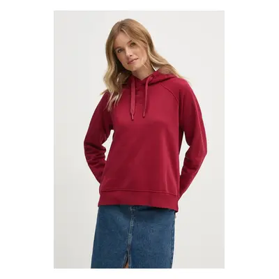 Mikina Pepe Jeans FELICITY HOODIE dámská, červená barva, s kapucí, hladká, PL581462