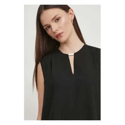 Halenka Calvin Klein dámská, černá barva, hladká, K20K207063