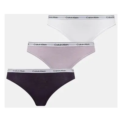 Kalhotky Calvin Klein Underwear 3-pack šedá barva, 000QD5207E