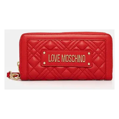 Peněženka Love Moschino červená barva, JC5633PP0L