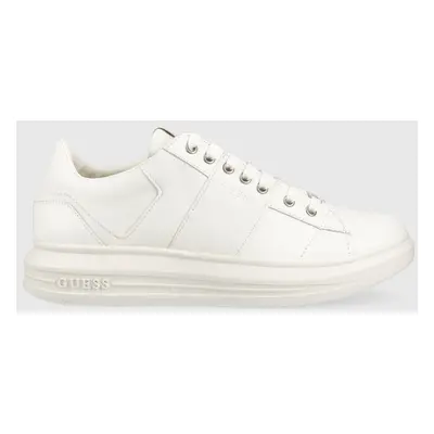 Sneakers boty Guess Vibo bílá barva, FM5VBS LEA12